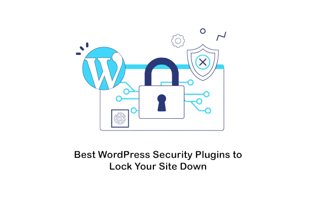 Strong shield surrounding a WordPress website