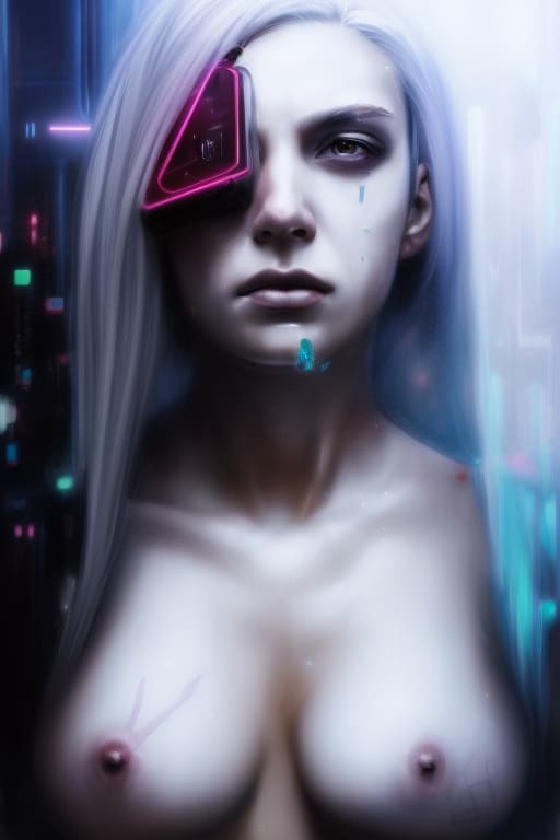  mulher cyberpunk 