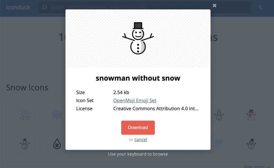 Iconduck Screenshot