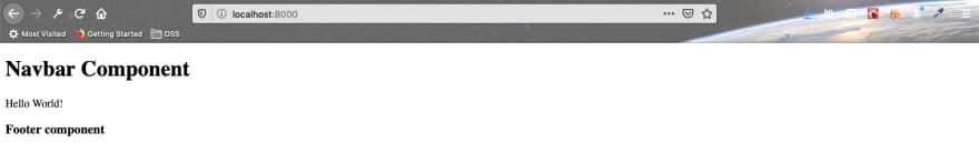 Showing component