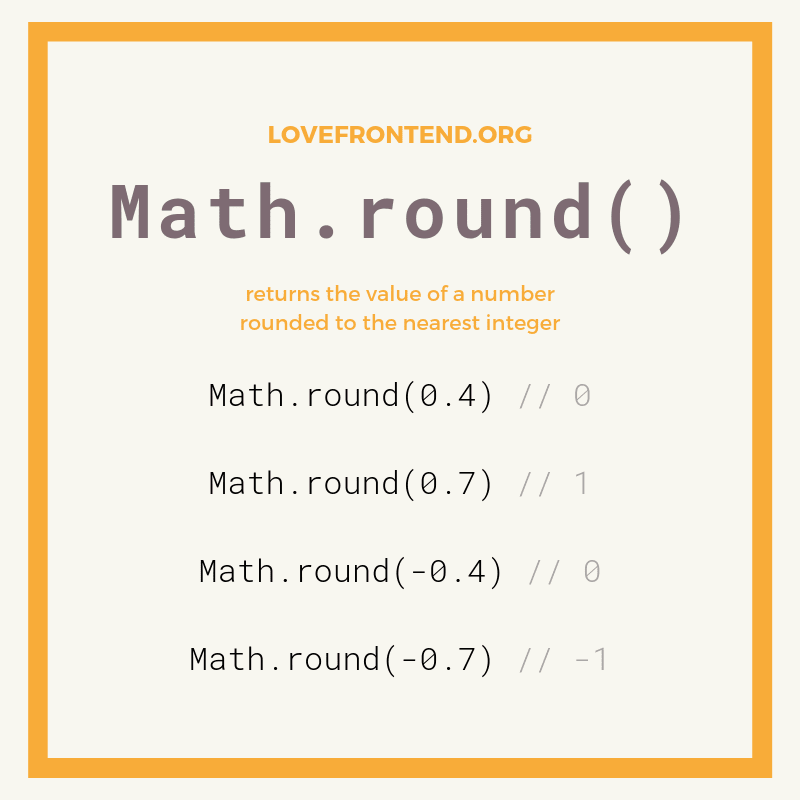 Js math round