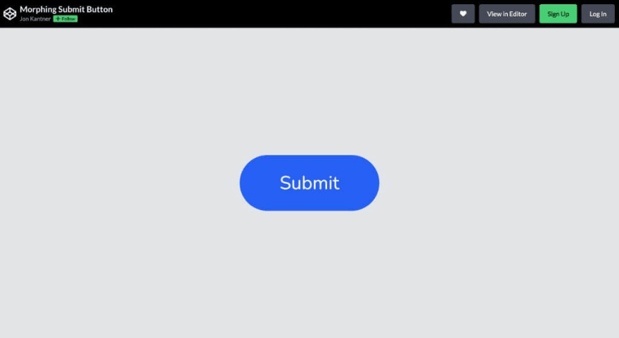 Morphing Submit Button