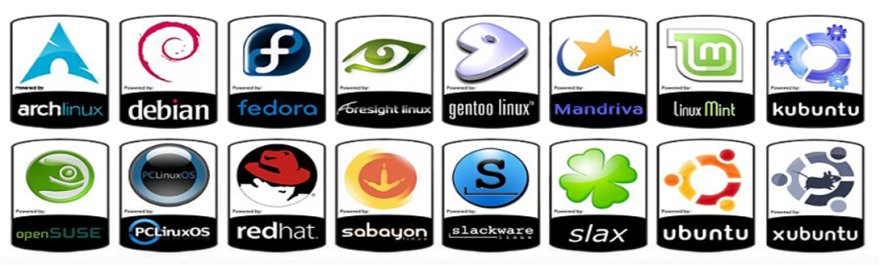 The different distributions of Linux, each is made for its own purpose.