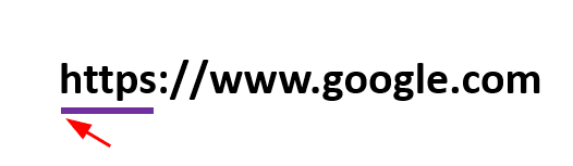 Pointing to https in a Google URL