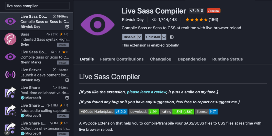 live sass compiler