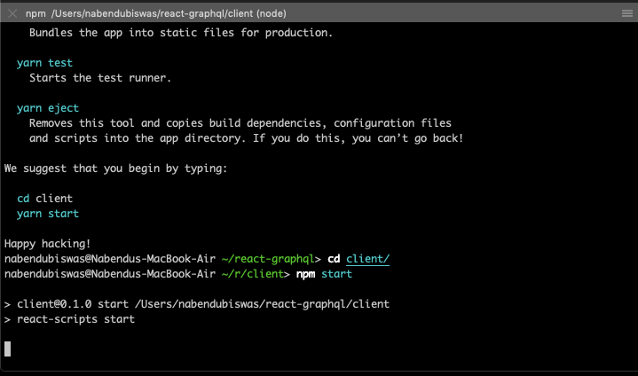 cd and npm