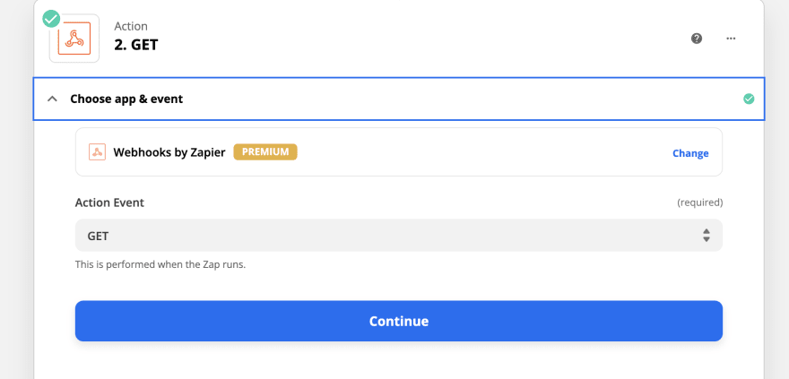 Webhooks By Zapier GET