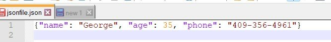 write json file using python