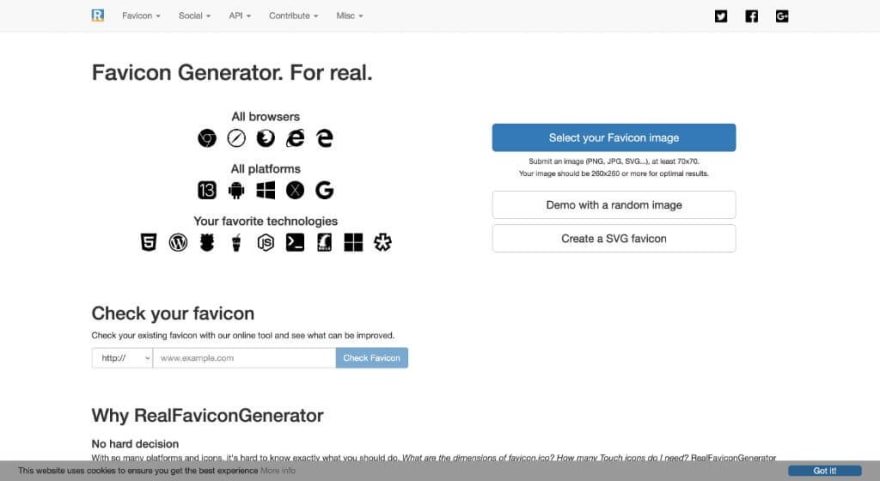 Favicon Generator