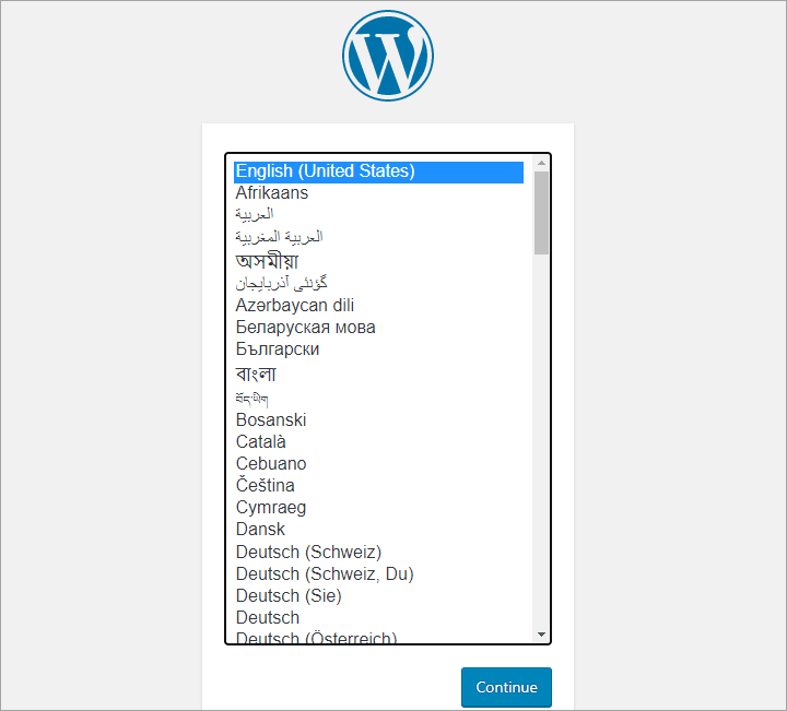 Install WordPress