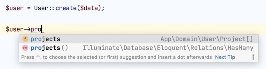 IDE suggestion