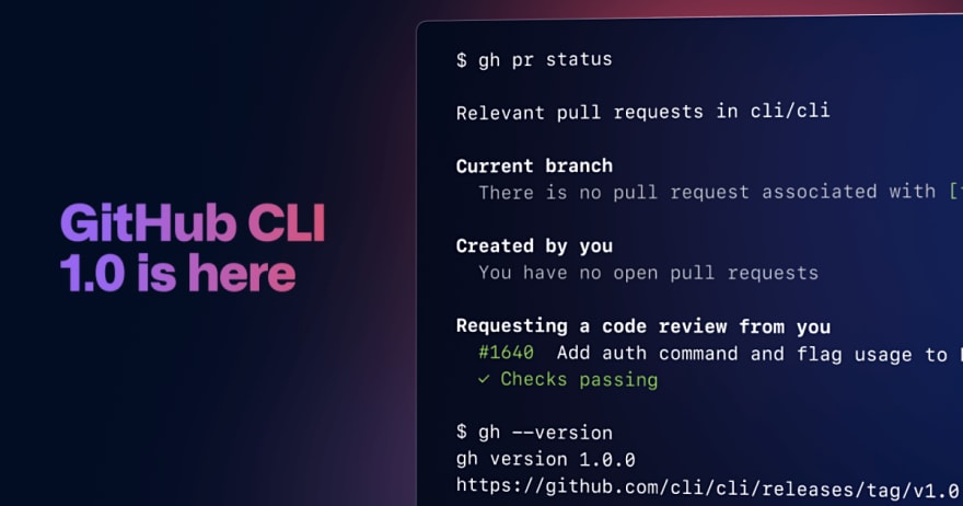 GitHub CLI 1.0