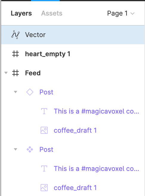 Vector in the root of the tree