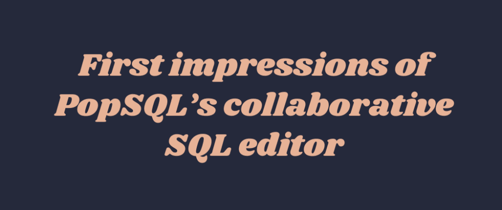 colaberative sqleditor colaberative sqleditor