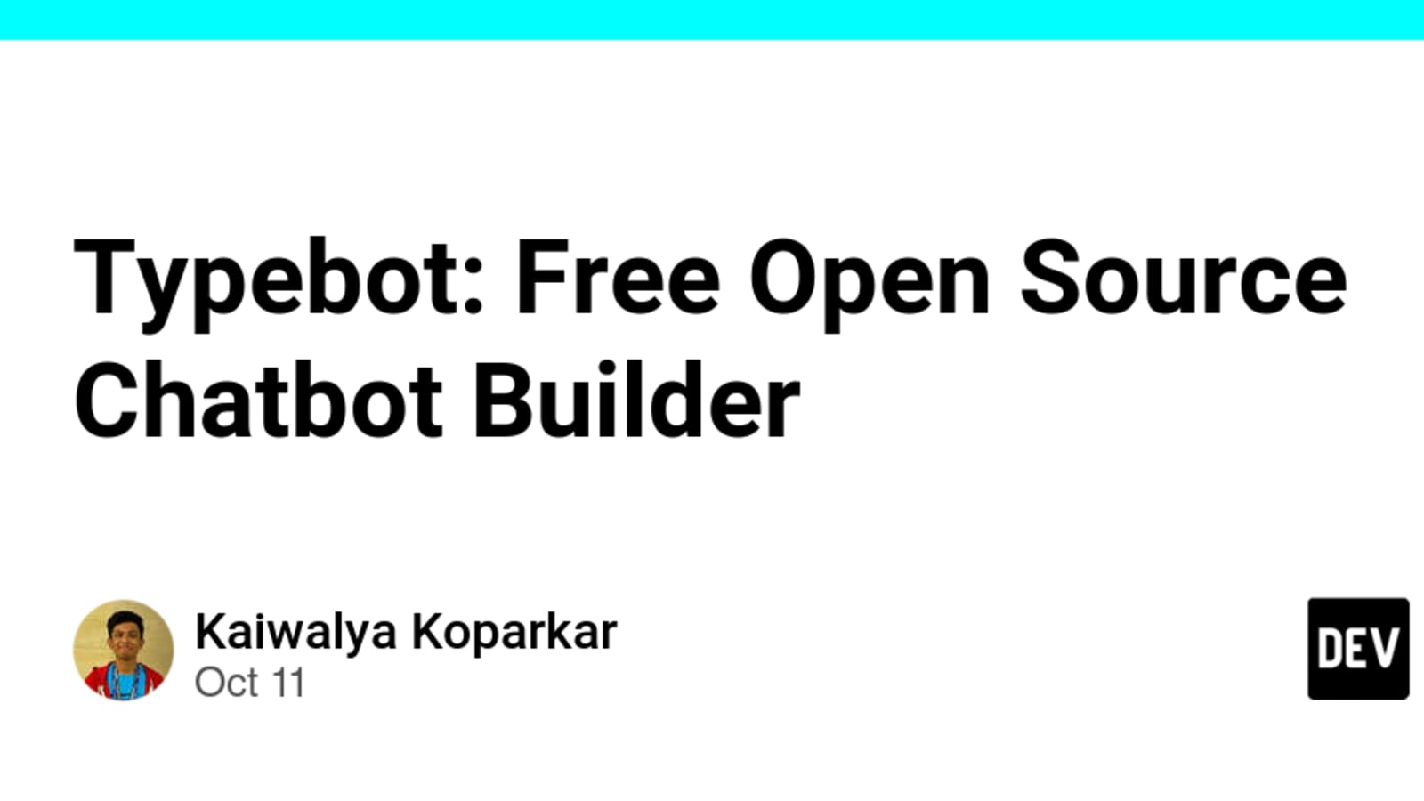 Typebot  Free Open Source Chatbot Builder 