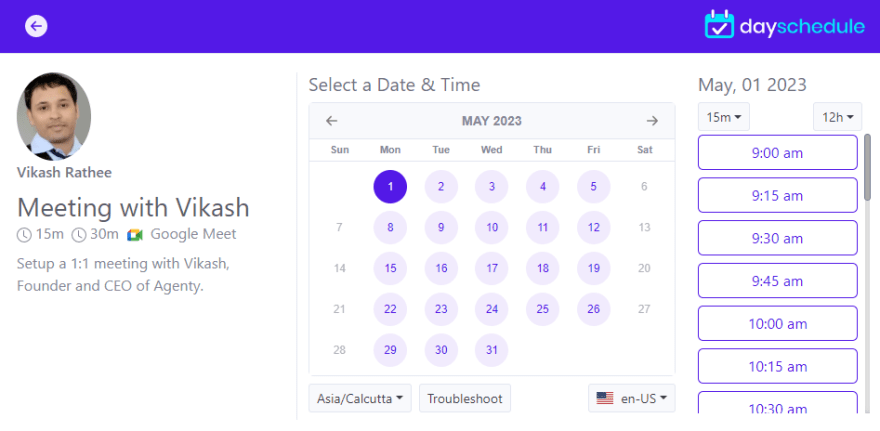 Appointment scheduler