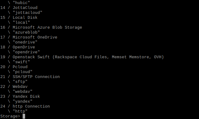rclone config - onedrive