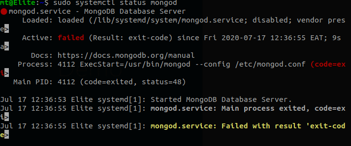 start mongodb server on ubuntu