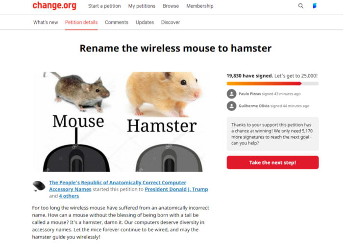  20 000 Developers Rename The Wireless Mouse To Hamster Help Us 