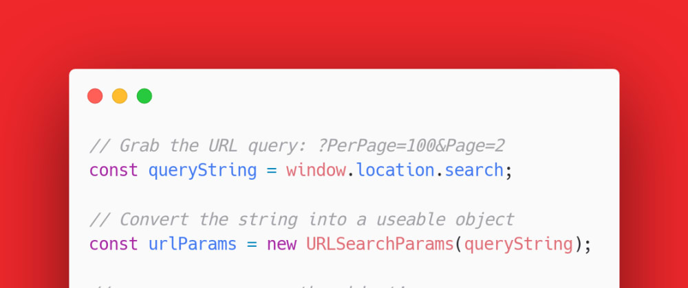Cover image for Getting a URL Parameter in Javascript