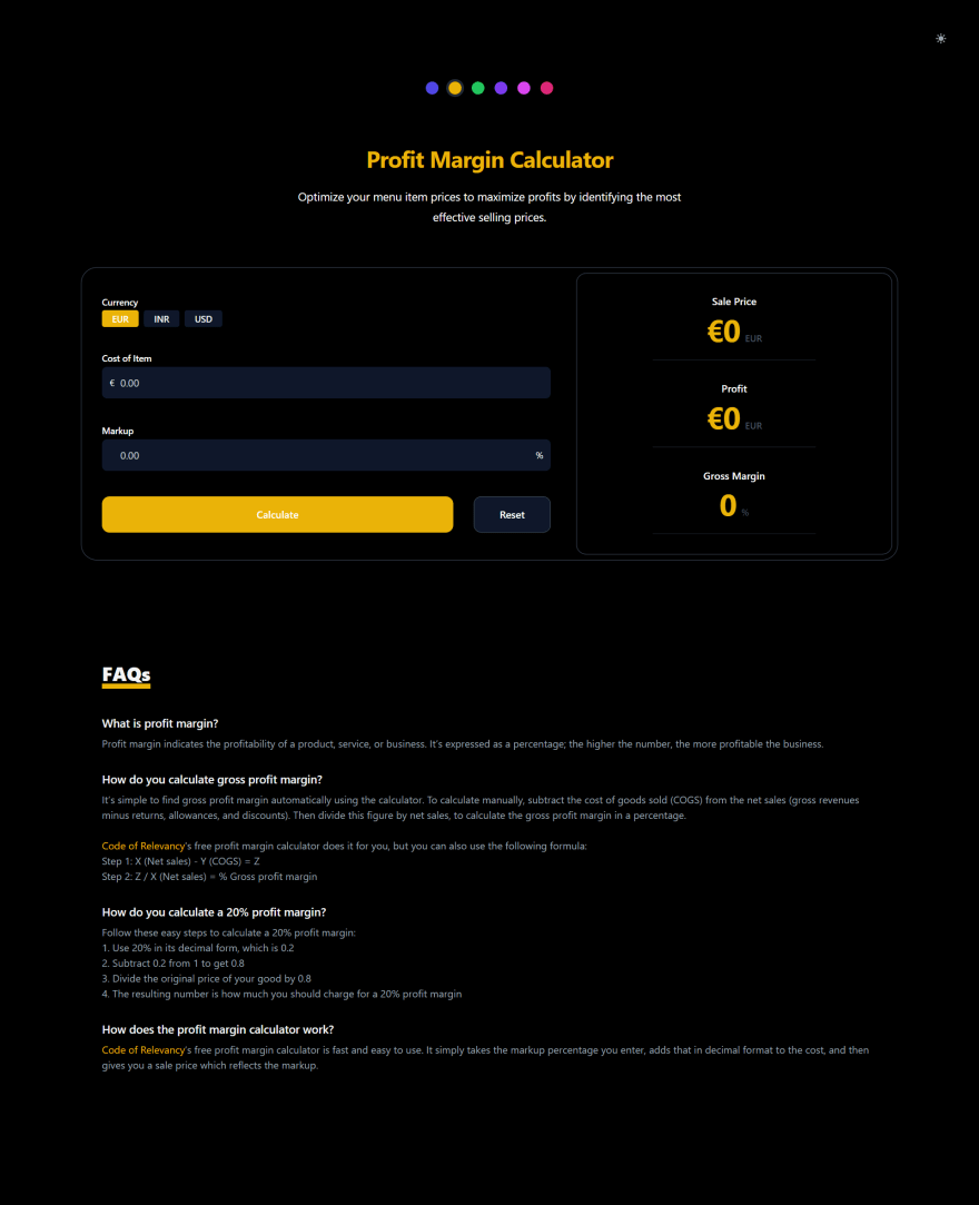 Build a CPM Calculator App with Next.js 13, TypeScript & Tailwind CSS - DEV  Community