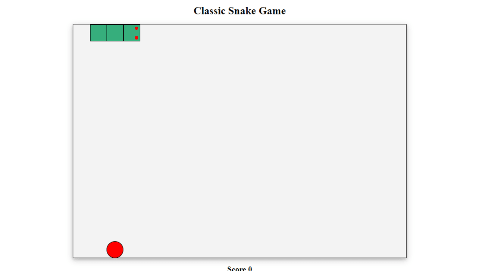 Snake Game Template