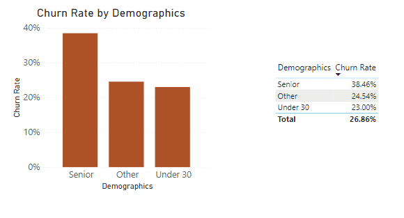 Demographics Churn Rate
