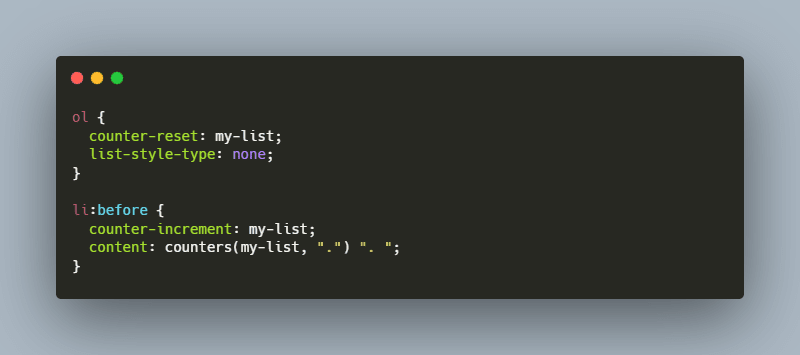Simplify your lists using CSS Counters