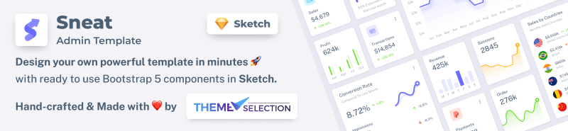 Sketch admin dashboard UI Kit