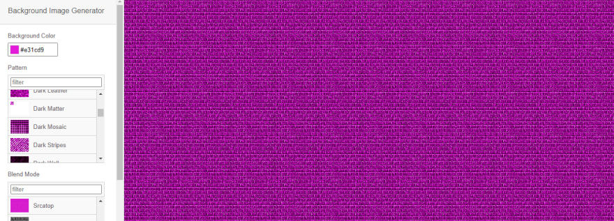 24+ Awesome CSS Pattern Background Generators - DEV Community