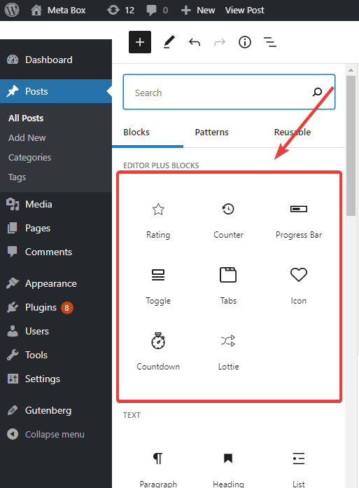 Editor Plus plugin provides some interesting and practical blocks like rating, counter, icon