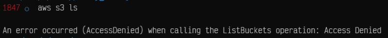 ListBuckets error