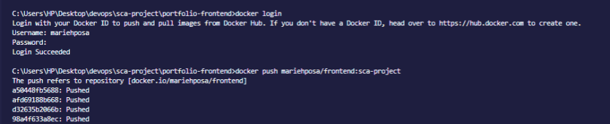docker login