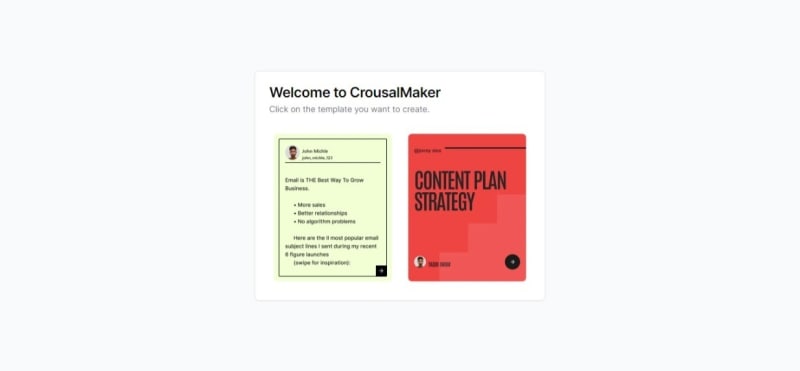 landing page
