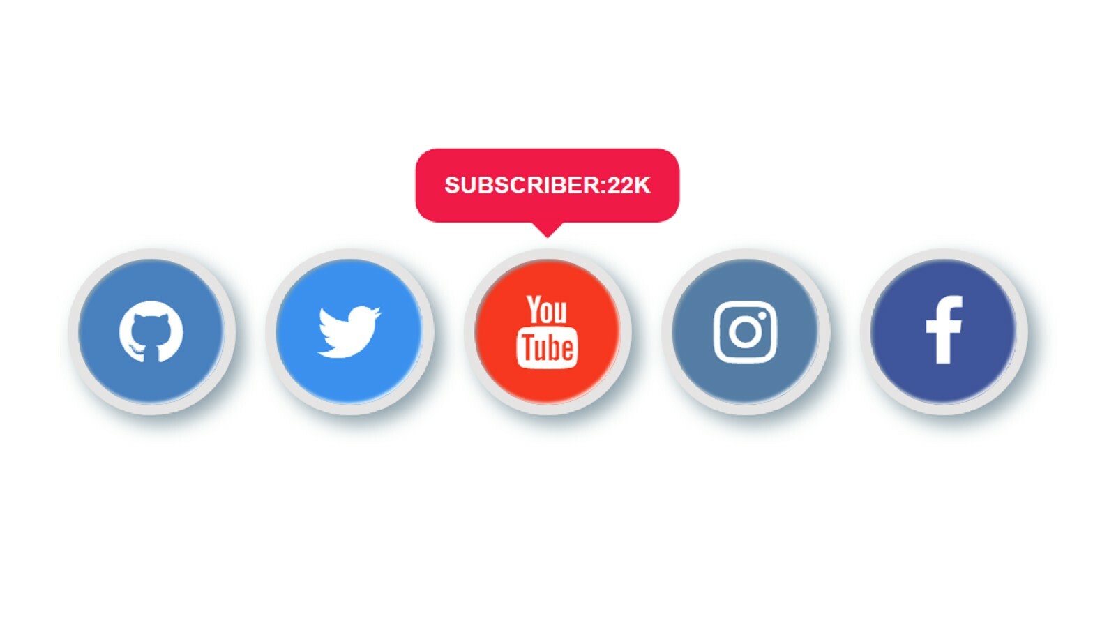  Social media buttons