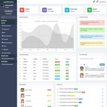 React director dashboard