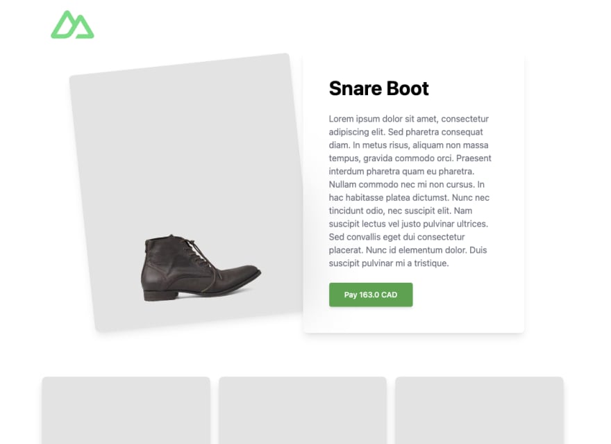 Composable Commerce Product Page Detail