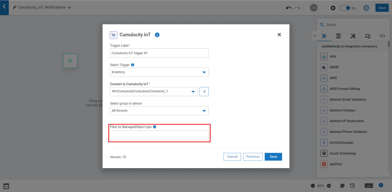 Filtering by type