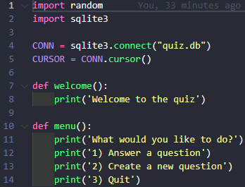 Creating a simple quiz game using python - DEV Community