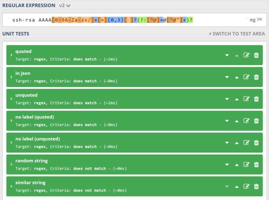 Regex101 Example