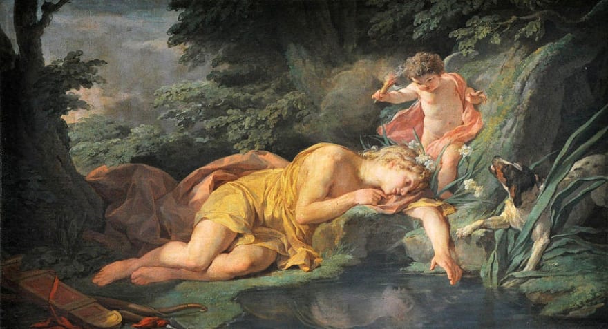 Narcissus Getting Lost in Himself