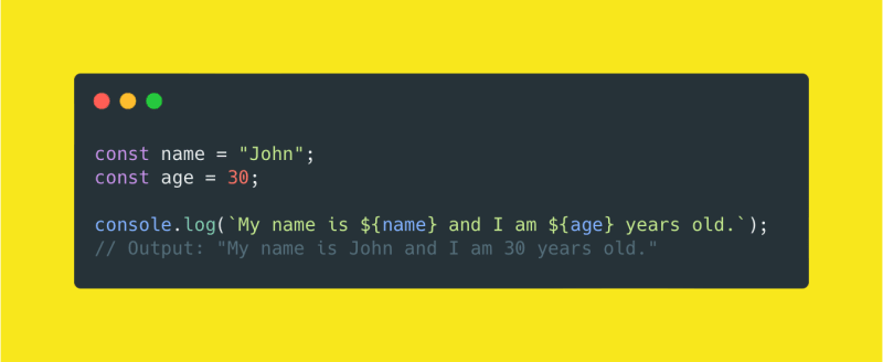Template literals