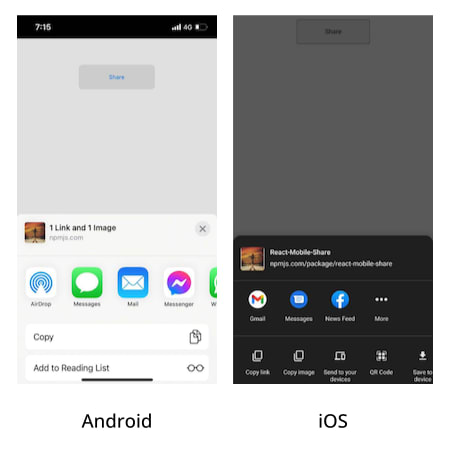 How to implement mobile share module in ReactJS quickly? - DEV Community