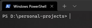 Terminal in a folder