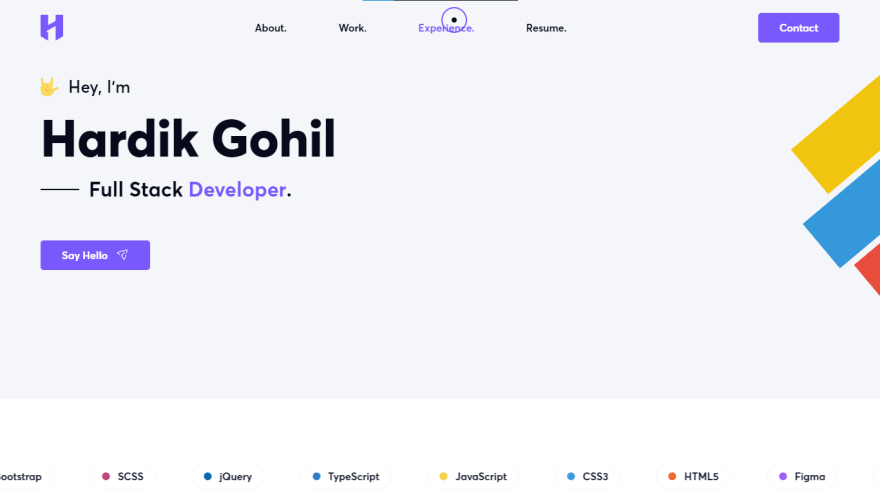 Portfolio of Hardik Gohil