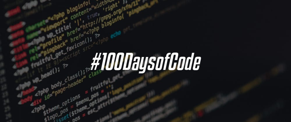 Cover image for My #100DaysOfCode challenge so far