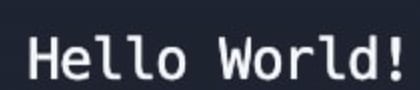 Hello world