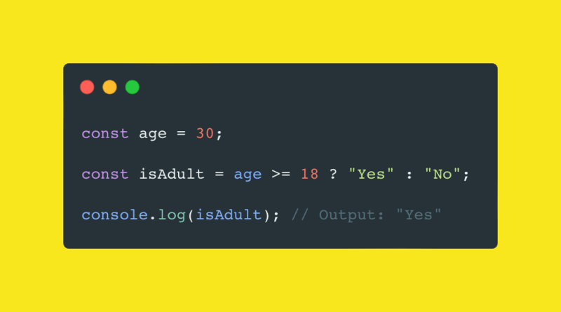 Ternary operators