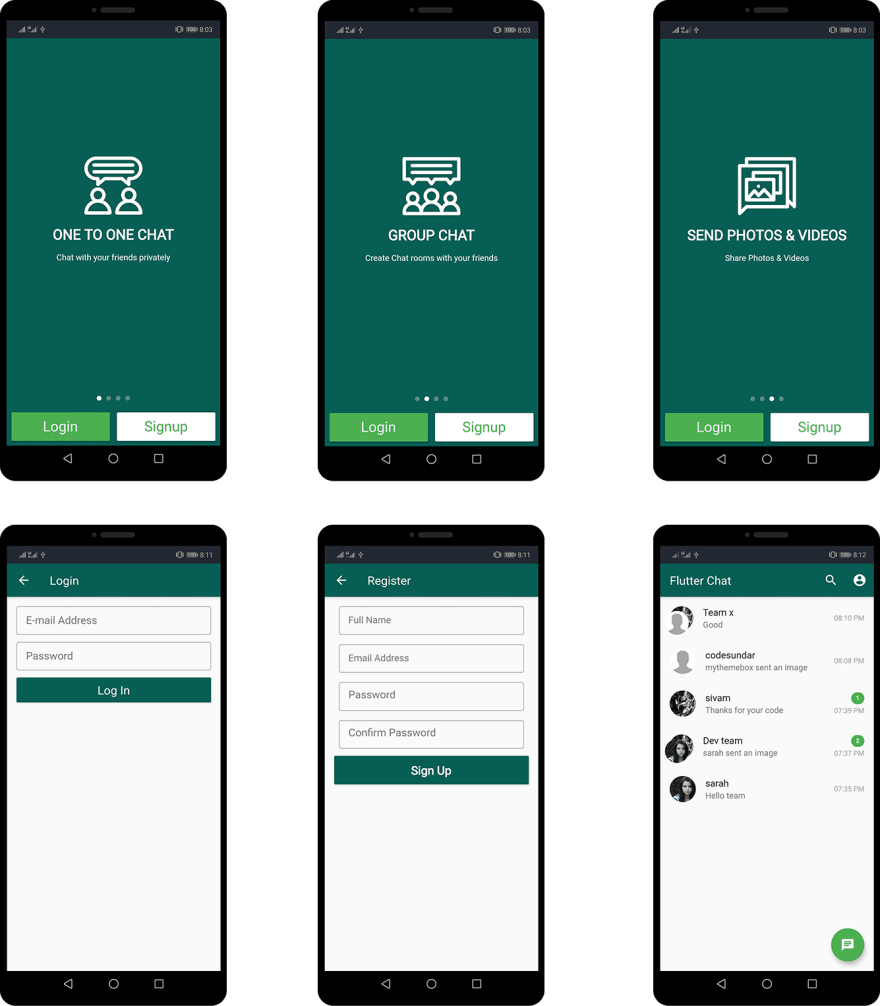 flutter chat app screenshot 3