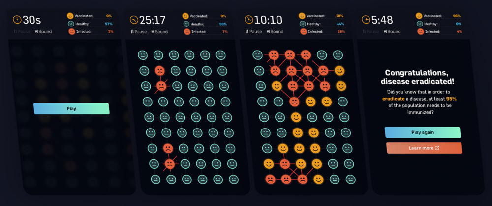 The Vaccination Game (Canvas API)